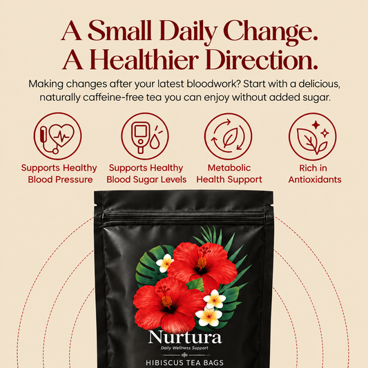 Nurtura Organic Hibiscus Tea | For Women Taking Their Blood Sugar Seriously
