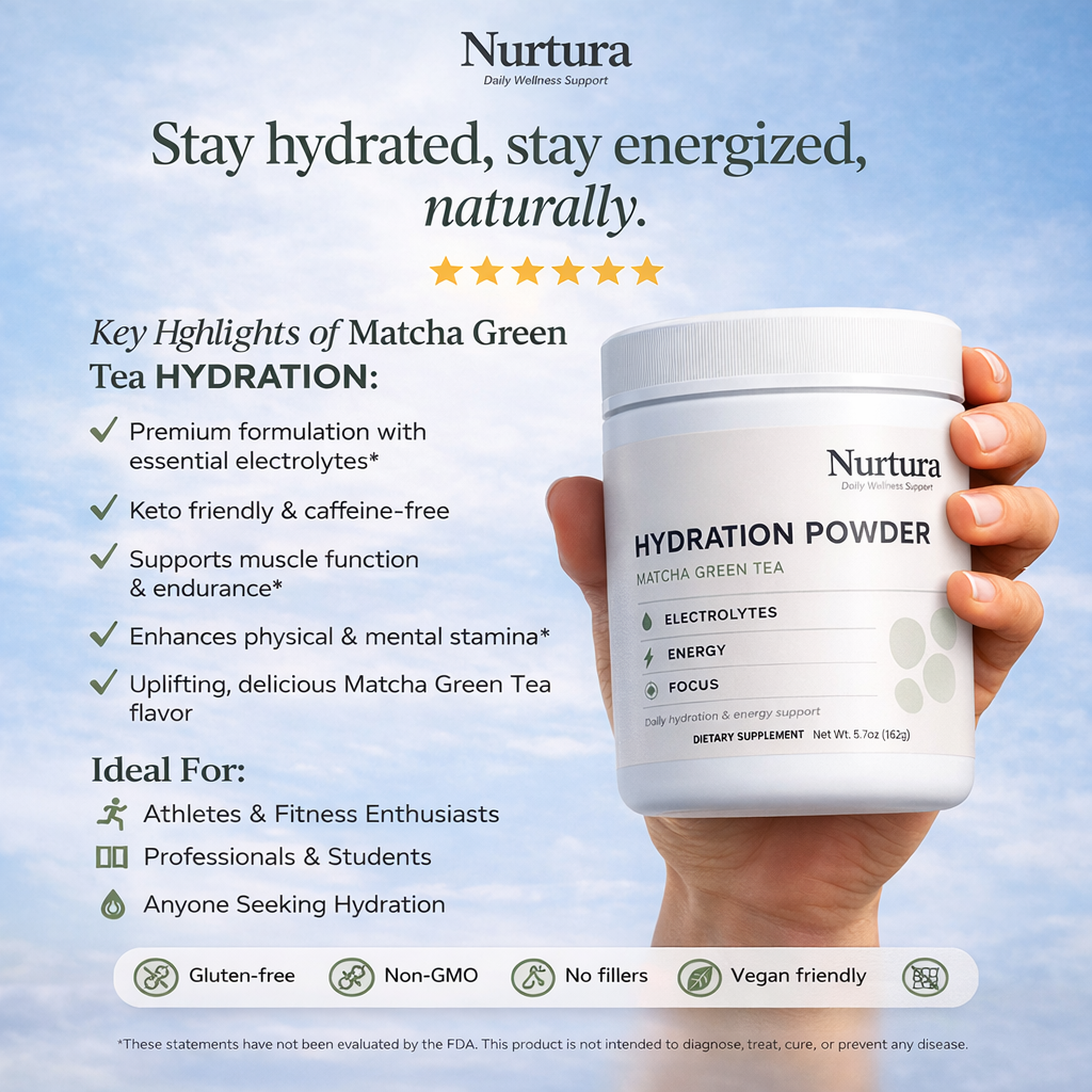 Nurtura Hydration Powder (Matcha Green Tea)