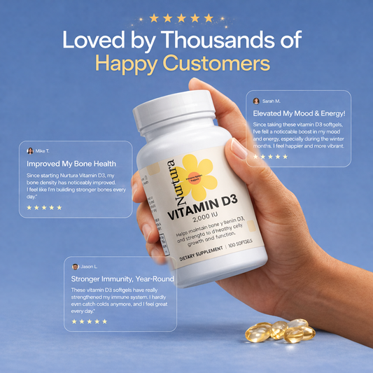 Nurtura Vitamin D3 Soft gels – 2,000 IU