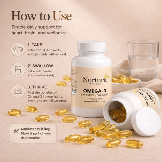 Nurtura Omega-3 EPA 180mg + DHA 120mg