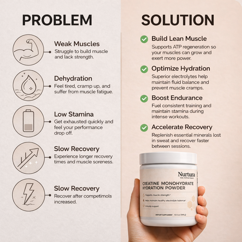 Nurtura Creatine Monohydrate Hydration Powder
