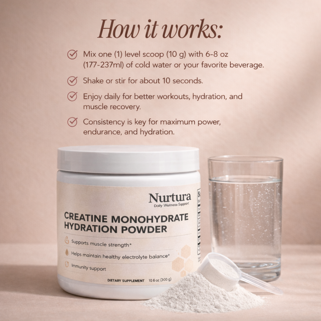Nurtura Creatine Monohydrate Hydration Powder