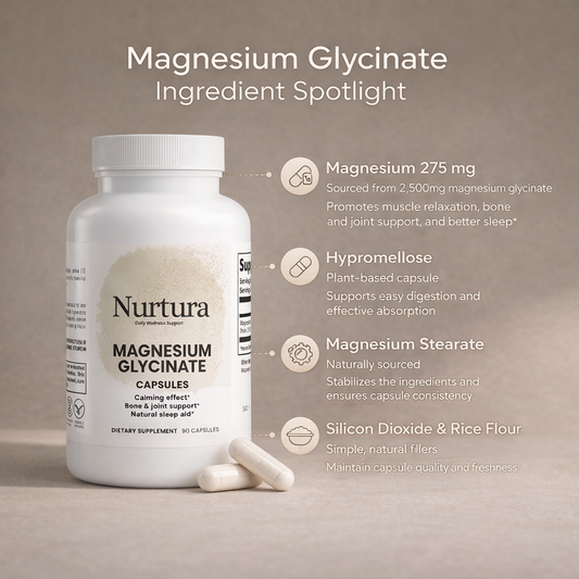 Nurtura Magnesium Glycinate Naturally Formulated