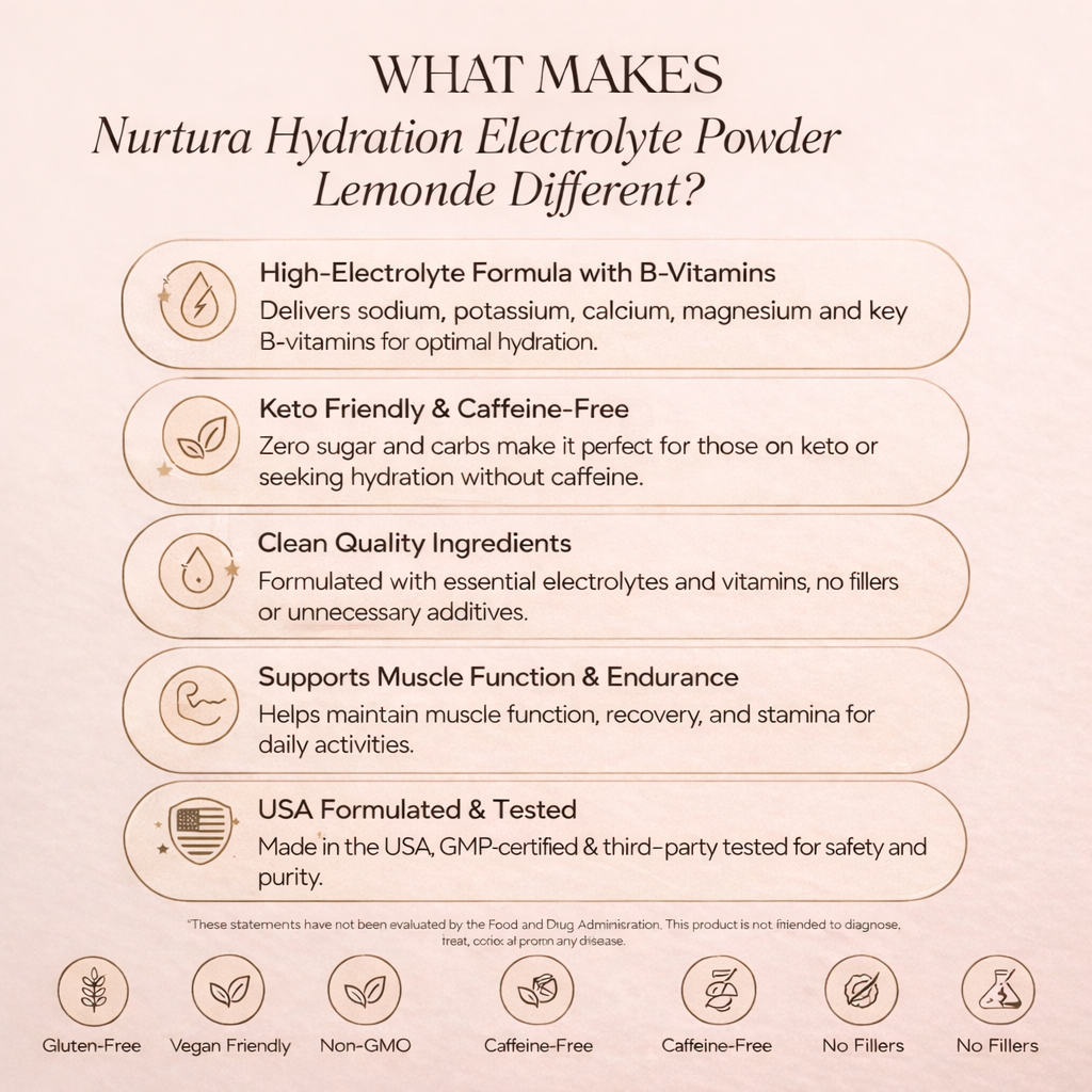 Nurtura Daily Hydration Electrolyte Powder (Lemonade)