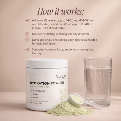 Nurtura Hydration Powder (Matcha Green Tea)