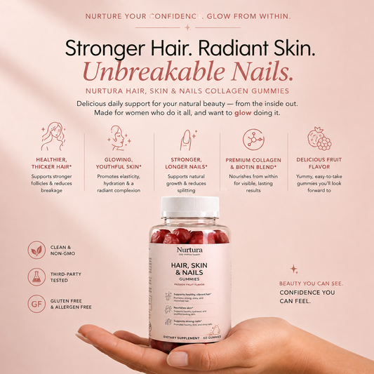 Nurtura Hair Skin Nails Collagen Gummies