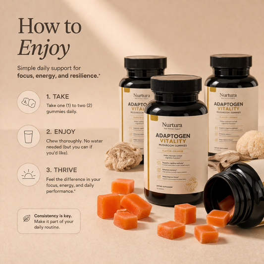 Nurtura Adaptogen Vitality Mushroom Gummies