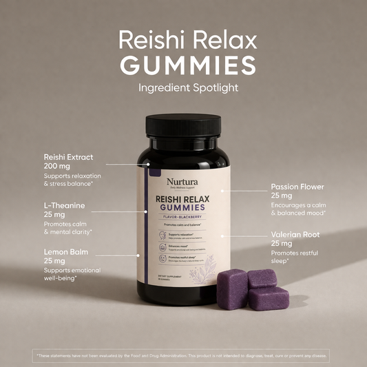 Nurtura Reishi Mushroom Relax Gummies