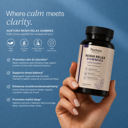 Nurtura Reishi Mushroom Relax Gummies