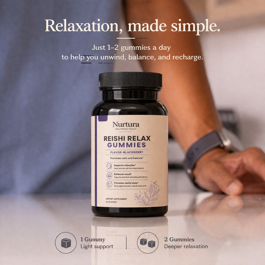 Nurtura Reishi Mushroom Relax Gummies