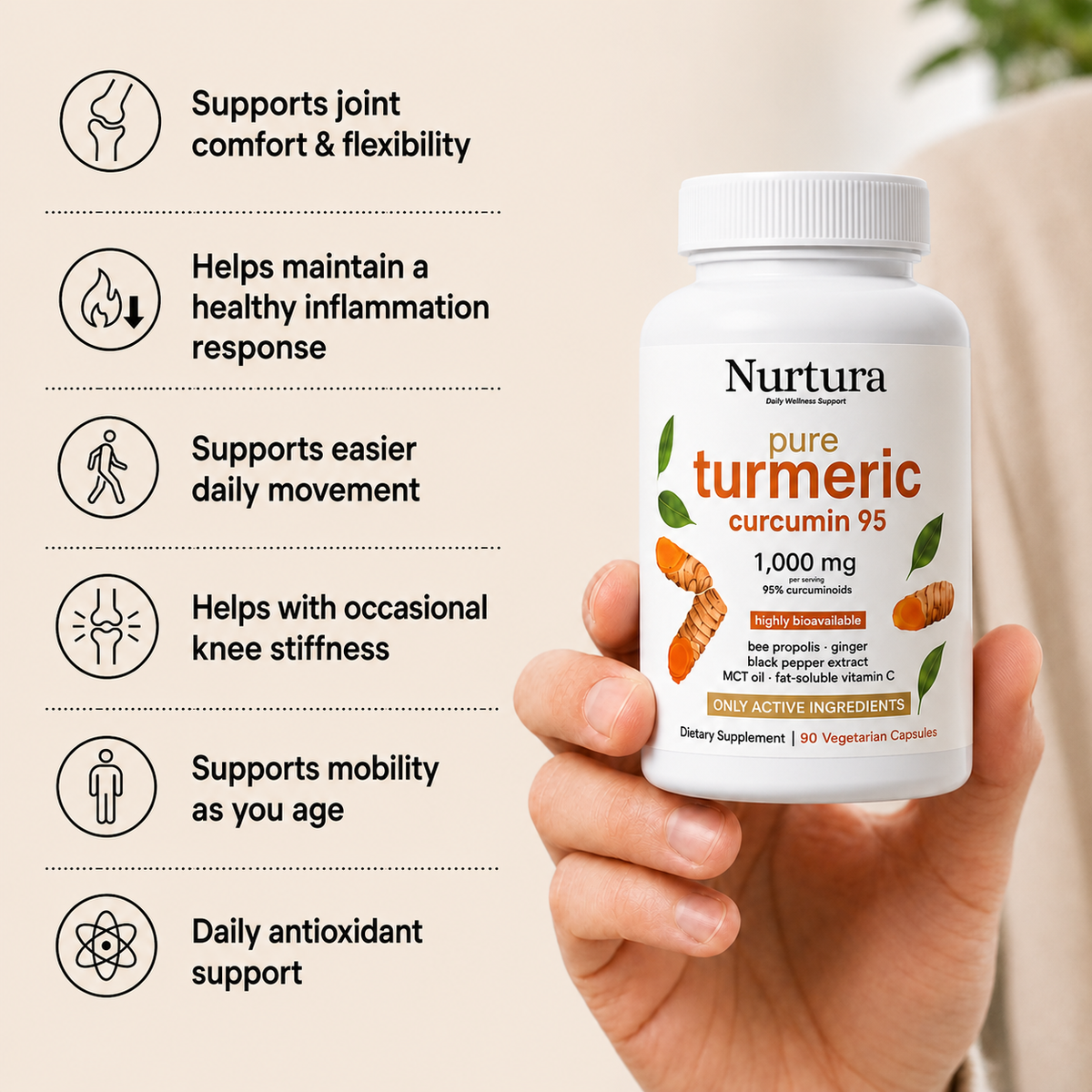 Nurtura Turmeric Curcumin (1,000mg)