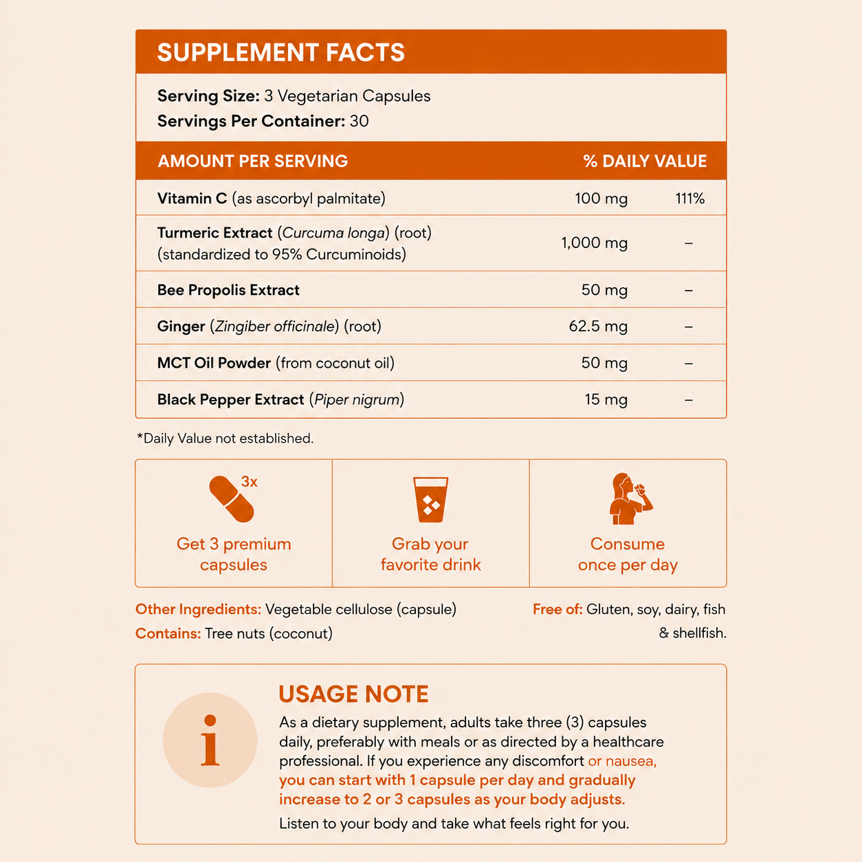 Nurtura Turmeric Curcumin (1,000mg)