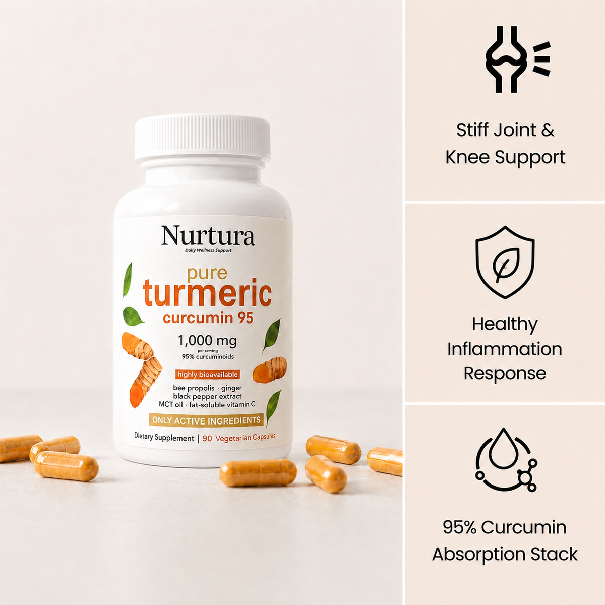 Nurtura Turmeric Curcumin (1,000mg)