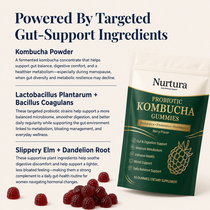 Nurtura Kombucha Probiotic Gummies
