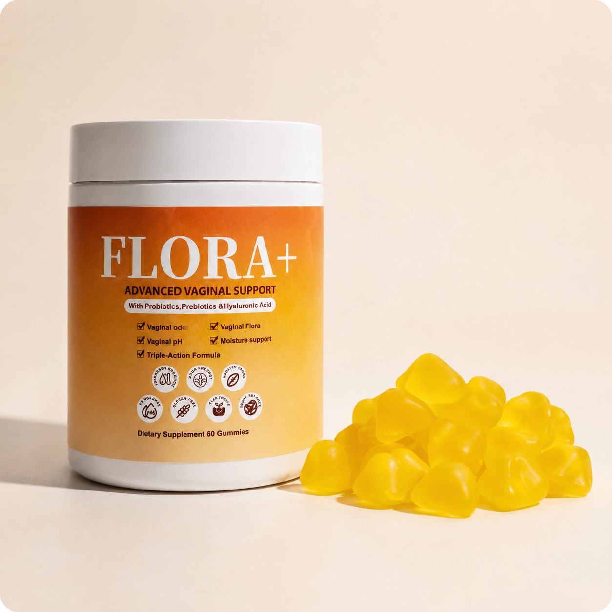 Nurtura Flora+ Probiotic Gummies for Women