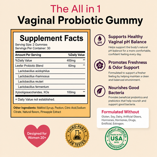 Nurtura Flora+ Probiotic Gummies for Women