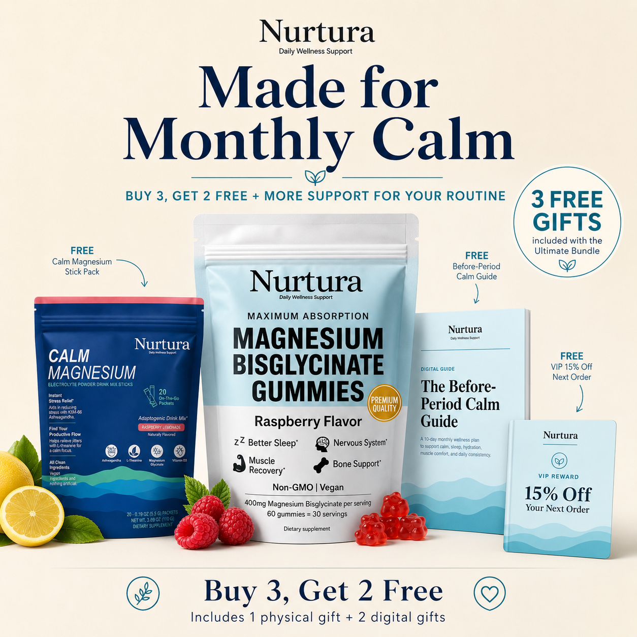 Nurtura Magnesium Bisglycinate Gummies