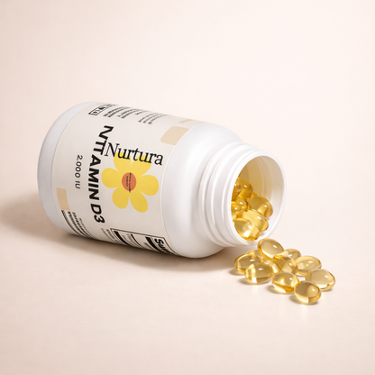 Nurtura Vitamin D3 Soft gels – 2,000 IU