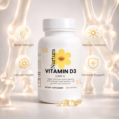 Nurtura Vitamin D3 Soft gels – 2,000 IU