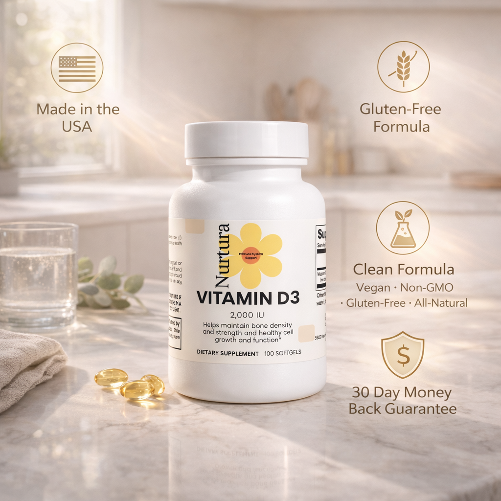 Nurtura Vitamin D3 Soft gels – 2,000 IU