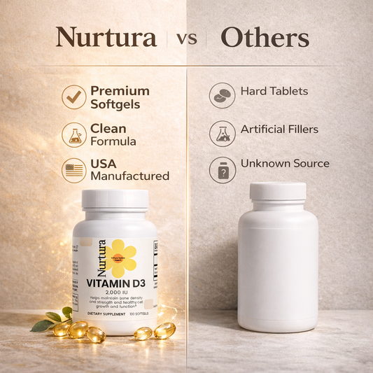 Nurtura Vitamin D3 Soft gels – 2,000 IU