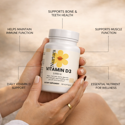 Nurtura Vitamin D3 Soft gels – 2,000 IU