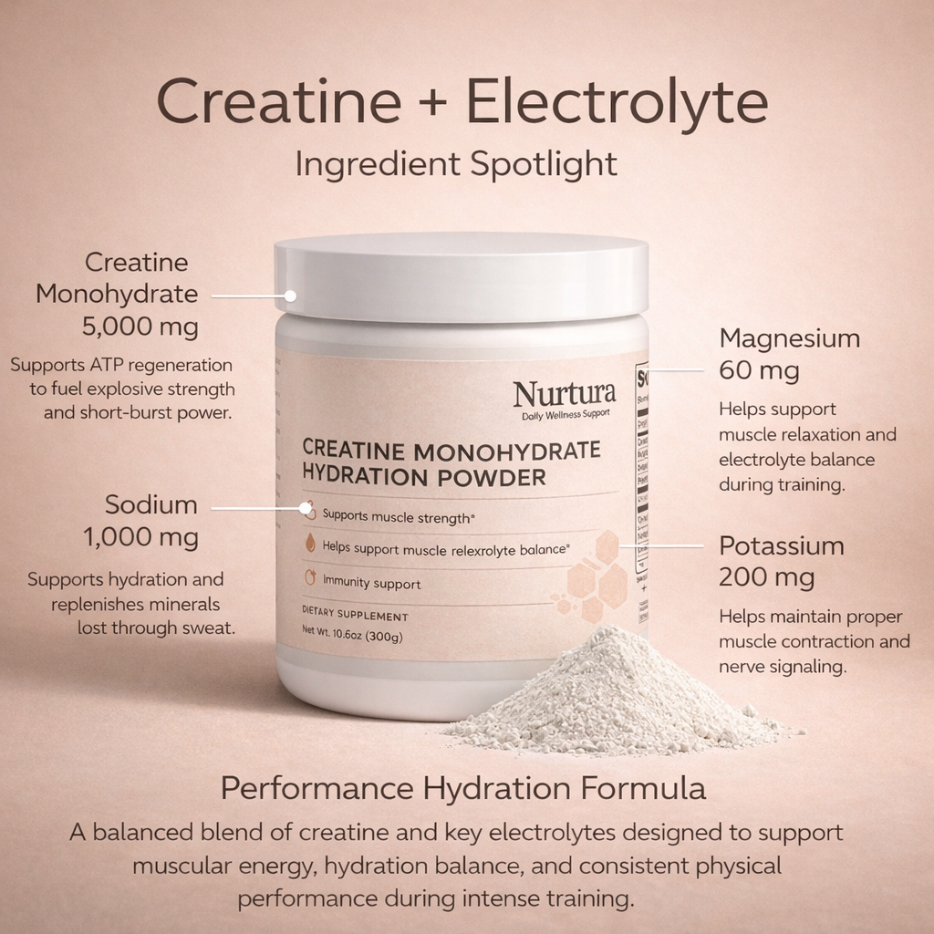 Nurtura Creatine Monohydrate Hydration Powder