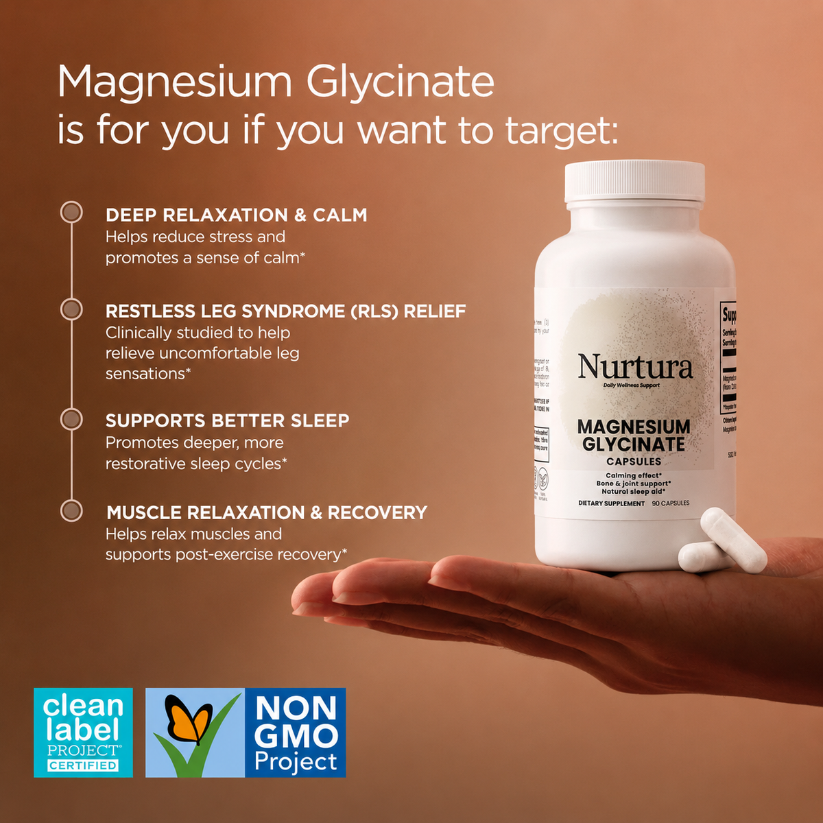 Nurtura Magnesium Glycinate - Restless Legs Relief