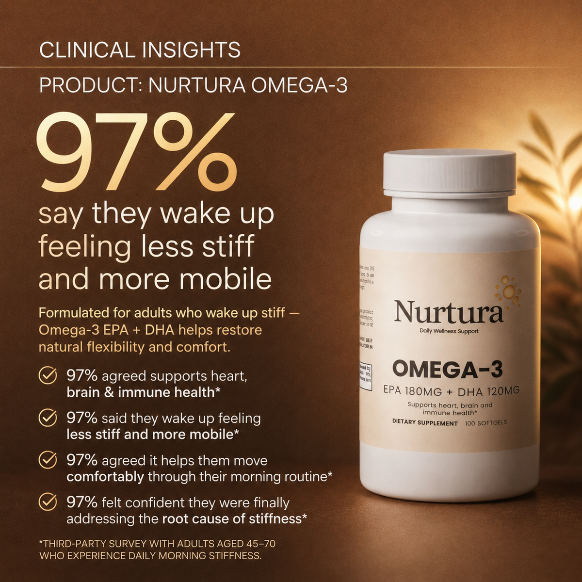 Nurtura Omega-3 EPA 180mg + DHA 120mg