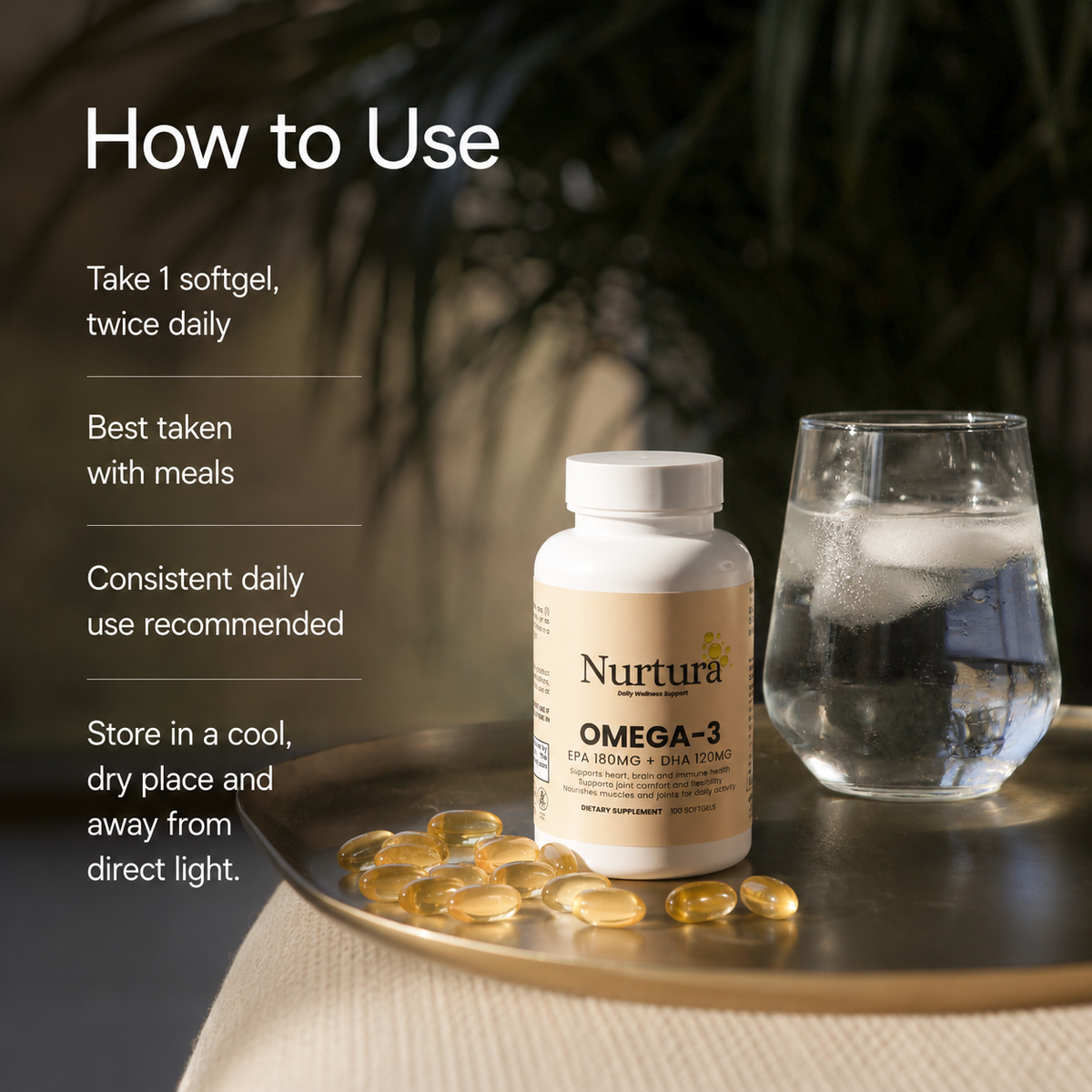 Nurtura Omega-3 EPA 180mg + DHA 120mg