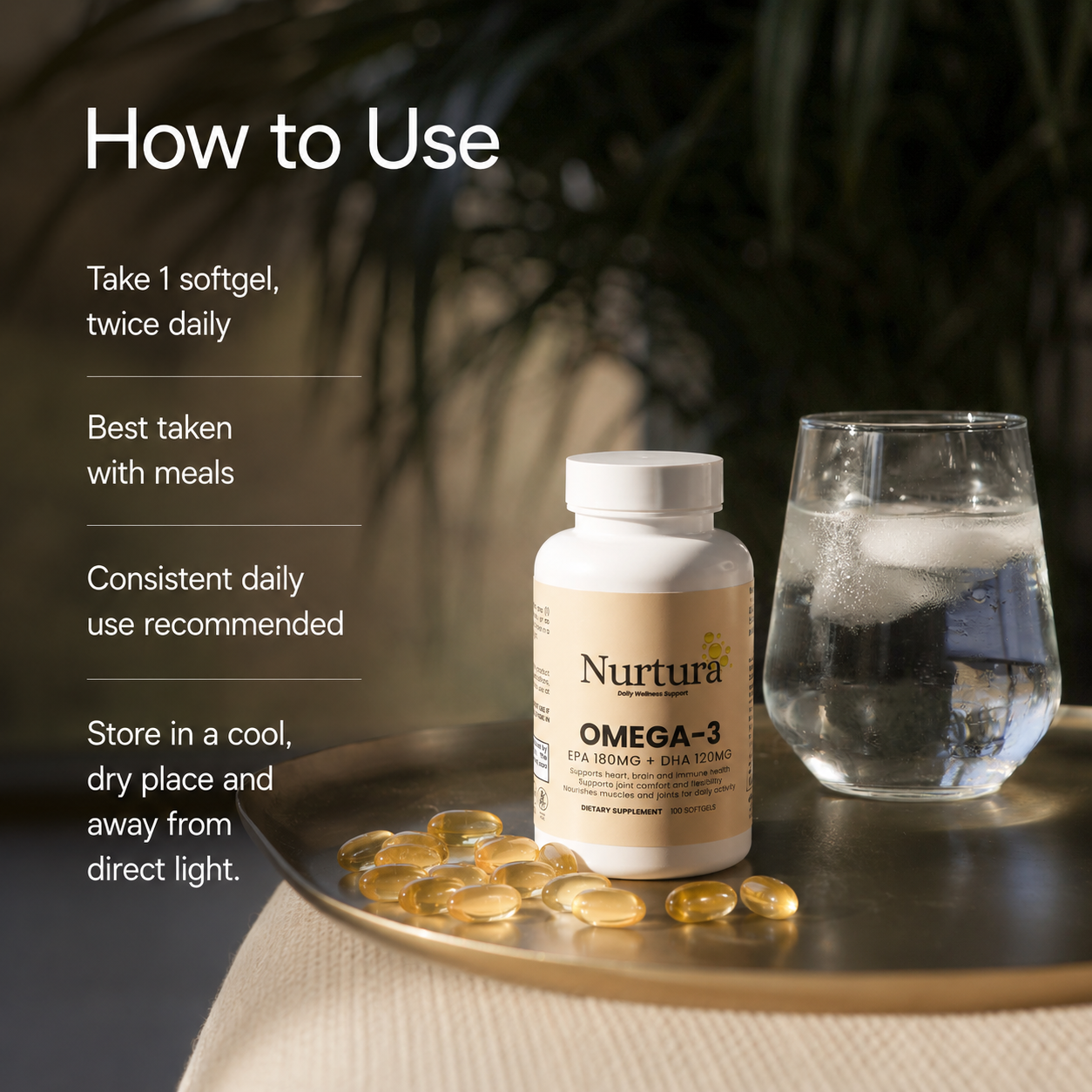 Nurtura Omega-3 EPA 180mg + DHA 120mg