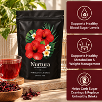 Nurtura Organic Hibiscus Tea | For Women Taking Their Blood Sugar Seriously