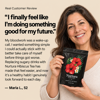 Nurtura Organic Hibiscus Tea | For Women Taking Their Blood Sugar Seriously