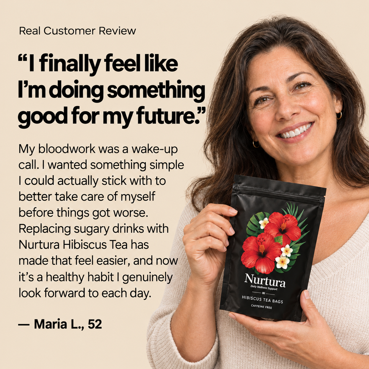 Nurtura Organic Hibiscus Tea | Blood Sugar Support & Metabolic Health*
