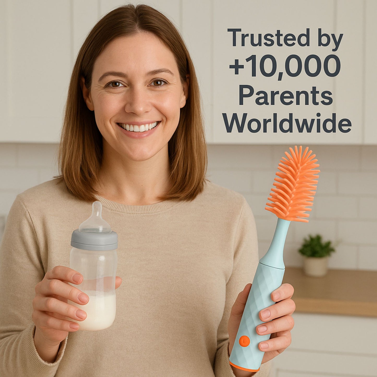 Nurtura™ Portable Effortless Bottle Brush