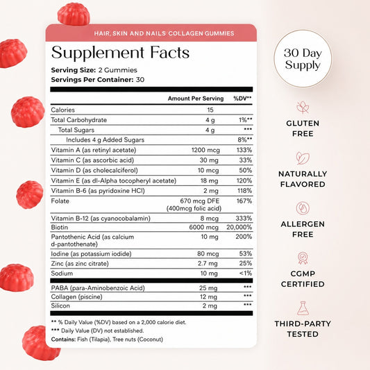 Nurtura Hair Skin Nails Collagen Gummies