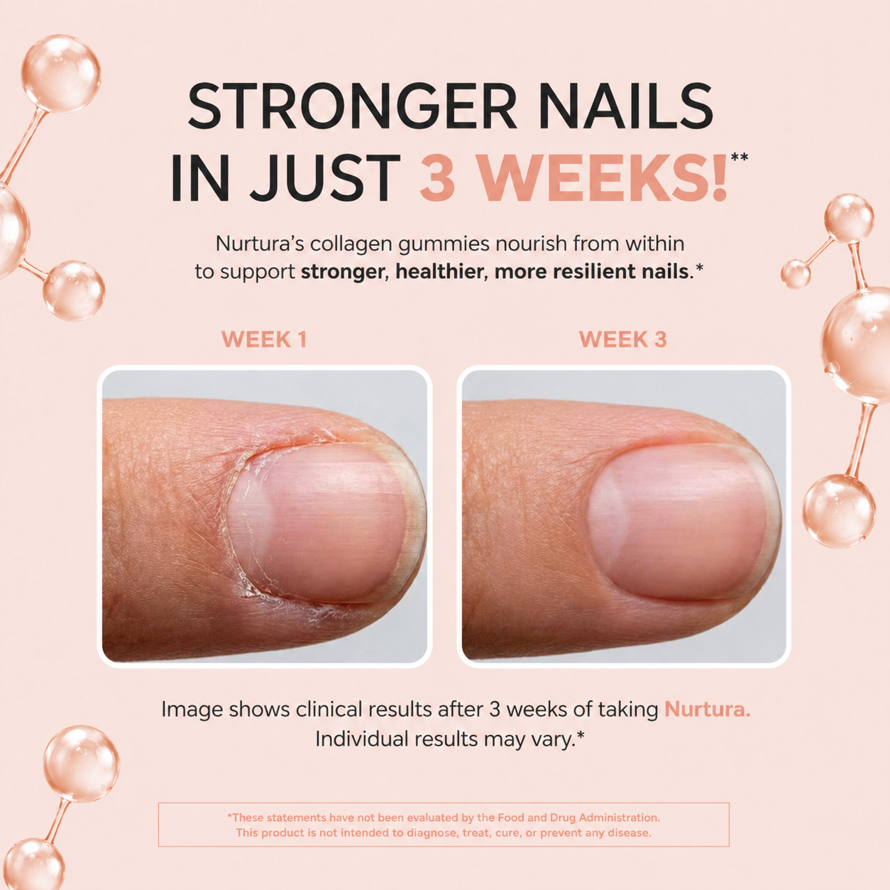 Nurtura Hair Skin Nails Collagen Gummies